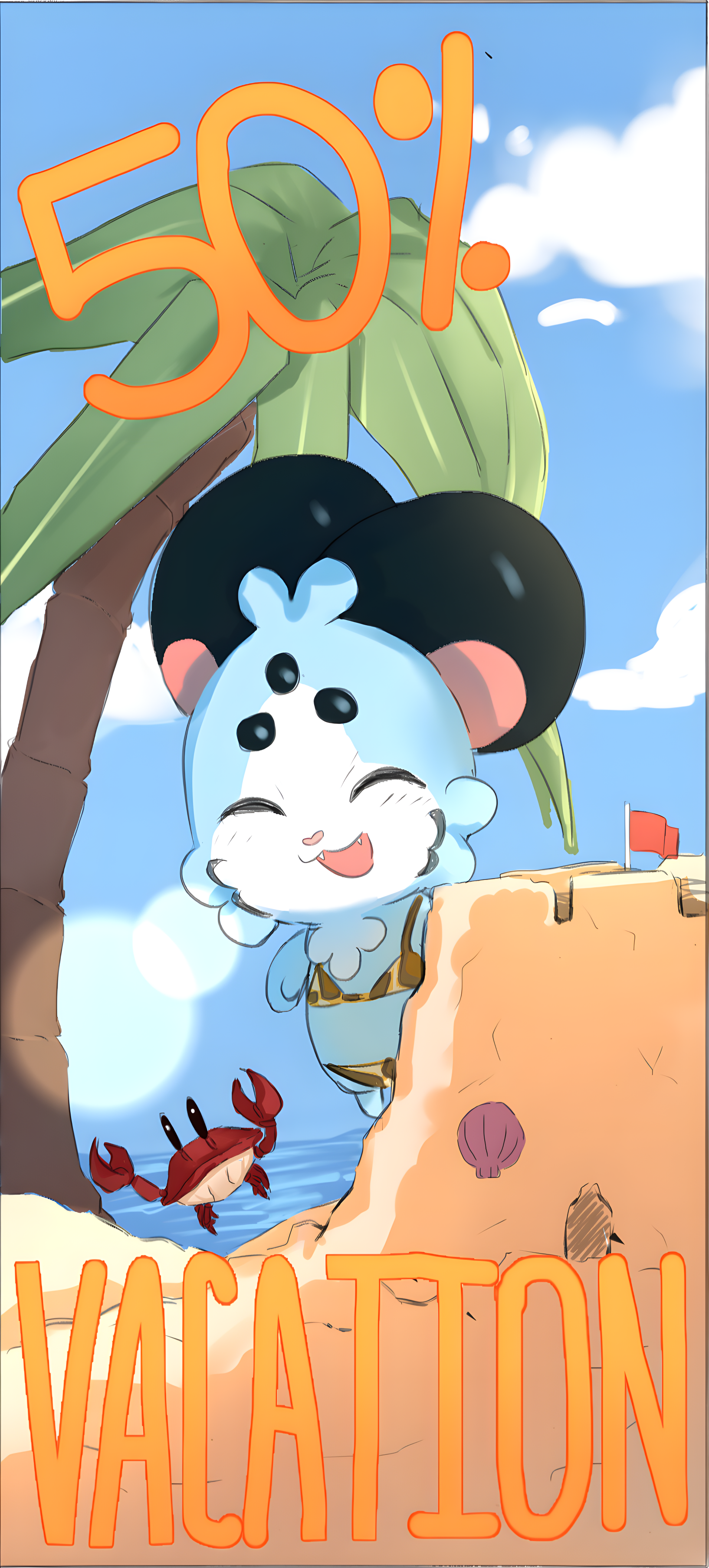 Raora's 50% off vacation poster